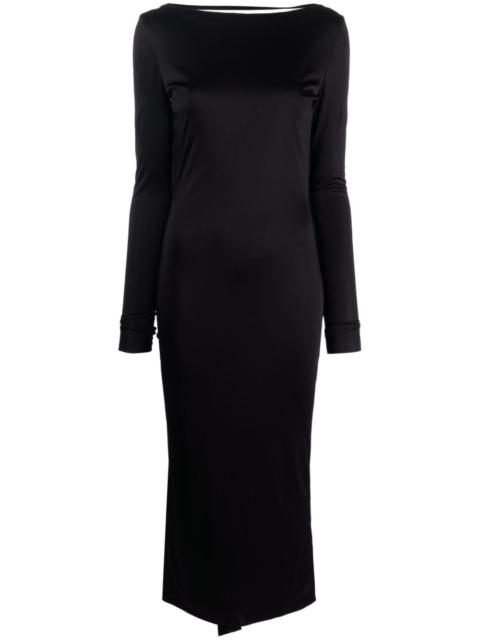 VERSACE x Dua Lipa knotted backless dress