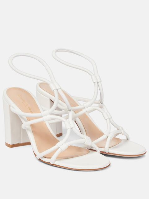 Gianvito Rossi Cage 85 leather sandals