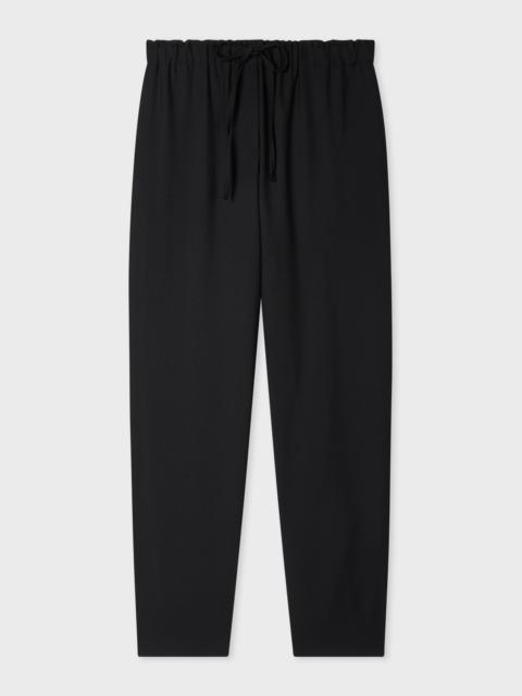 Paul Smith Women's Black Barrel Leg Trousers