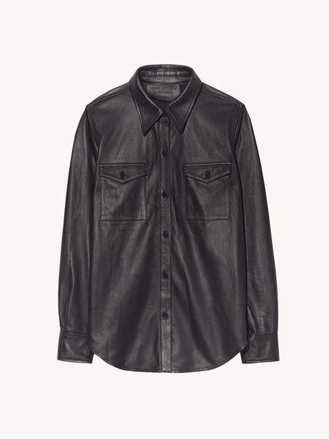 NILI LOTAN LIMITED EXCLUSIVE | AVA LEATHER SHIRT