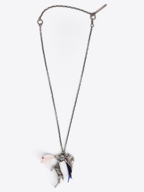 Dries Van Noten FEATHER PENDANT NECKLACE