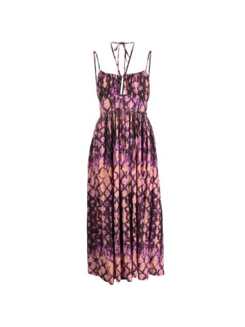 Freya halterneck midi dress