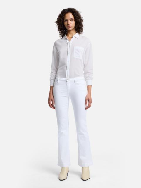7 For All Mankind Slim Illusion Tailorless Dojo in Luxe White