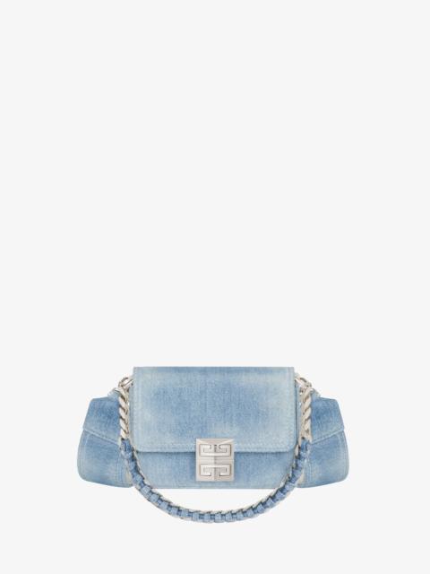 Givenchy SMALL 4G BAG IN DENIM WITH CHAIN