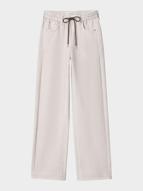 rag & bone rb Miramar Terry Drawstring Wide-Leg Jeans