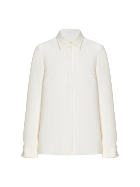 GABRIELA HEARST Cruz Shirt in Ivory Lightweight Cashmere