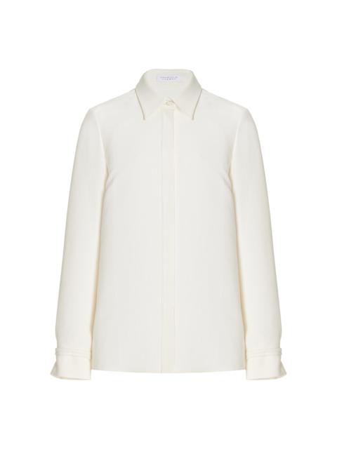 GABRIELA HEARST Cruz Shirt in Ivory Lightweight Cashmere