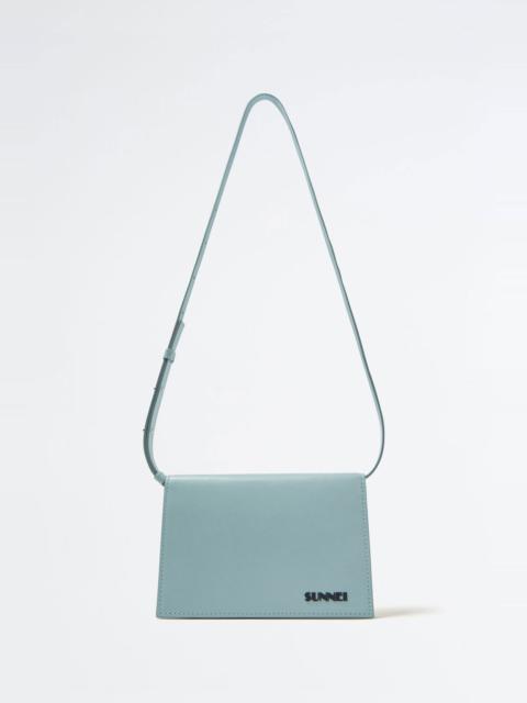 SUNNEI DUST BLUE LEATHER SHOULDER BAG