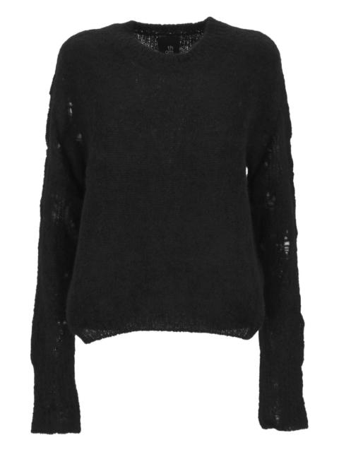 thom/krom distressed-finish sweater