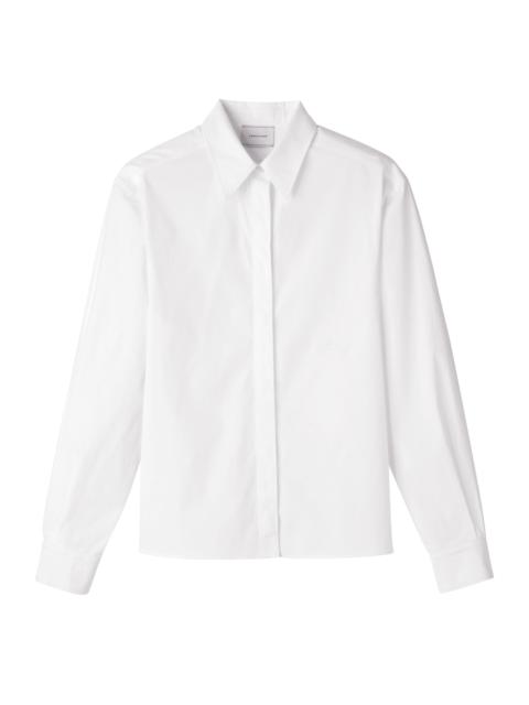 Longchamp Shirt White - Popelin