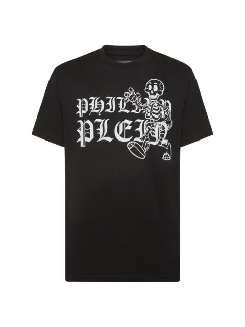 PHILIPP PLEIN skeleton-print cotton T-shirt