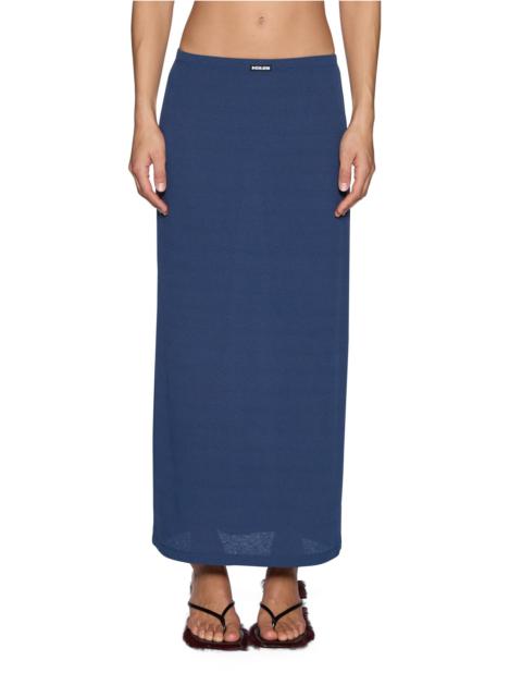 Ksubi NINA MIDI SKIRT MESH GRANITE BLUE