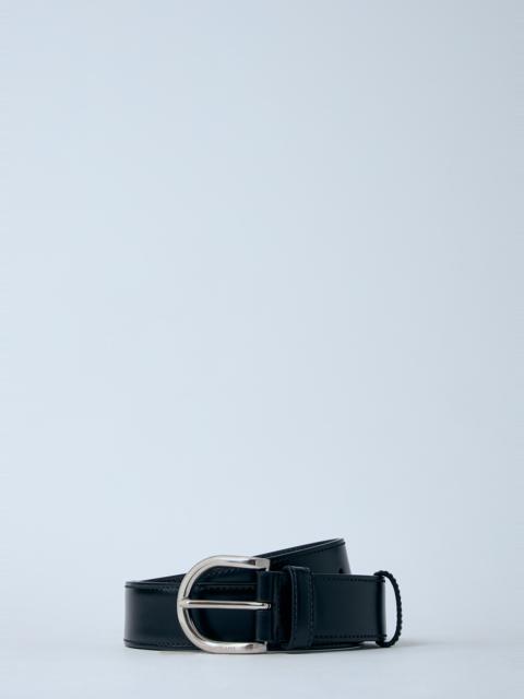 Our Legacy 2 cm Belt Licorice Croc Bull Hide | REVERSIBLE