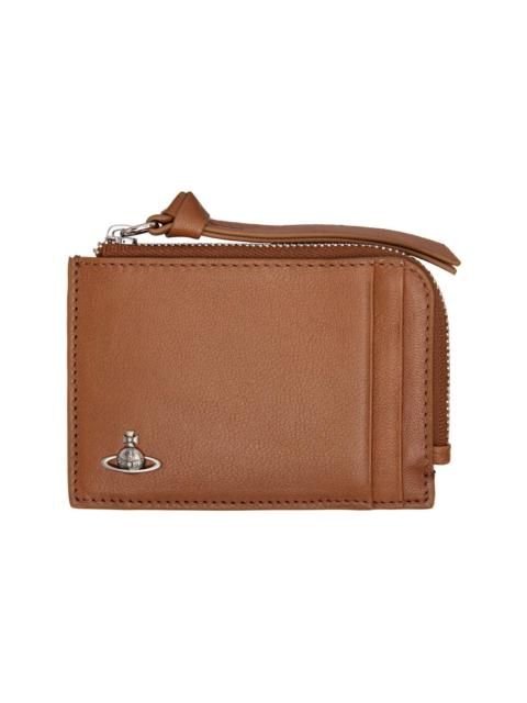 Vivienne Westwood Brown Zip Card Holder