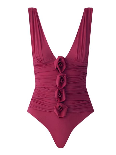 MAYGEL CORONEL Nispero One-Piece Swimsuit burgundy