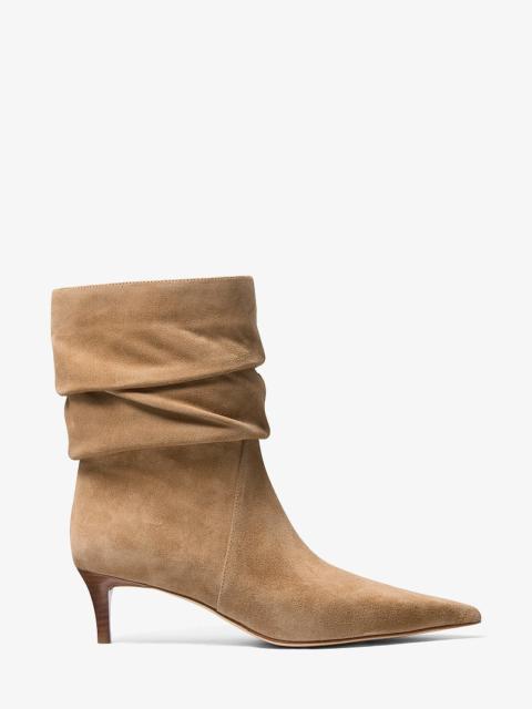 MICHAEL KORS Dawn Suede Ankle Boot