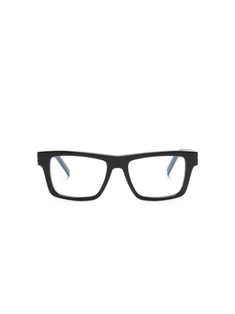 wayfarer-frame glasses