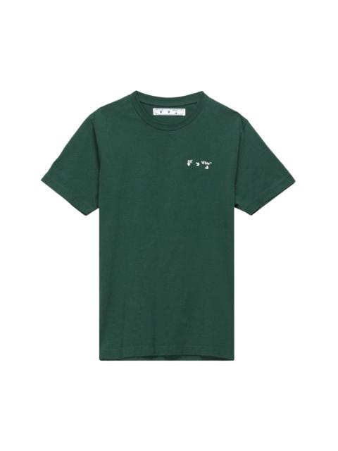 Off-White Logo Slim Tee 'Dark Green'