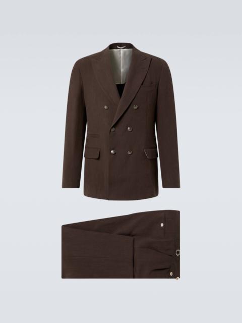 Brunello Cucinelli Double-breasted linen suit