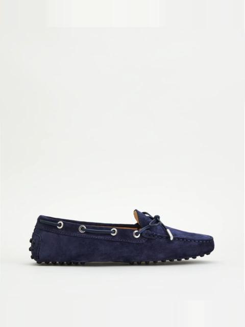 GOMMINO DRIVING SHOES IN SUEDE - BLUE