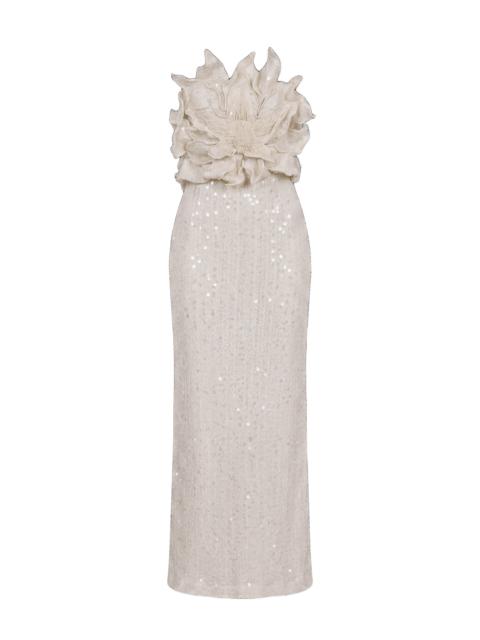 PatBO IARA CROCHET FLOWER MAXI DRESS