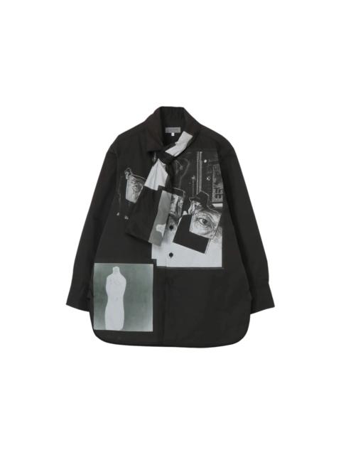 Yohji Yamamoto Yohji Yamamoto Stole Detail Padded Coat Black