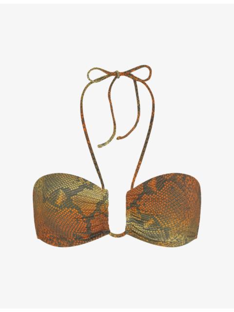 SKIMS Signature Swim Halter Bikini Top