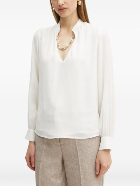 GUESS USA V-neck long-sleeve blouse