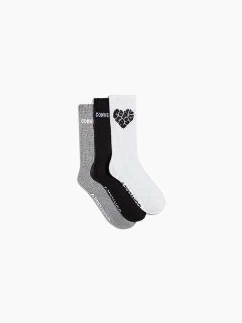 Converse 3-Pack Love Heart Socks