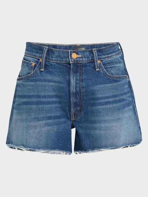 MOTHER The Dodger Short Fray Denim Shorts