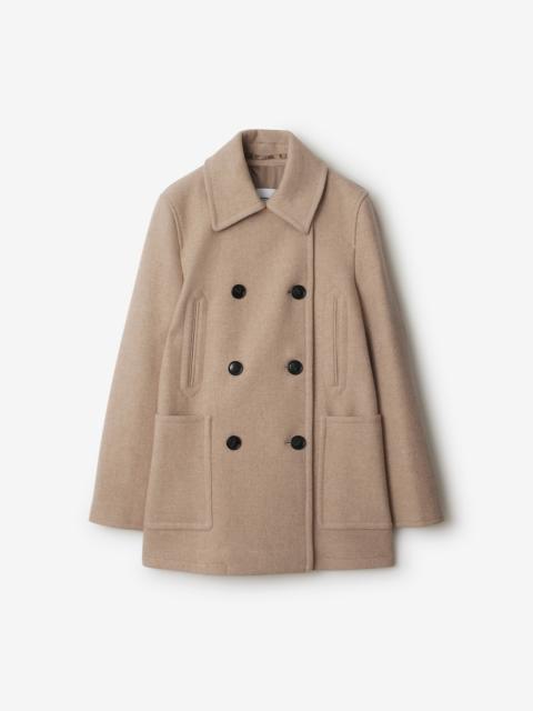 Burberry Wool Nylon Pea Coat