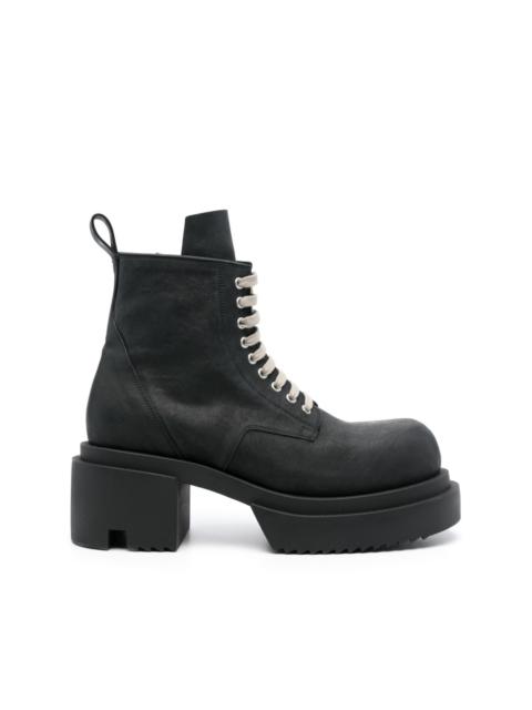 Rick Owens Low Army Bogun 80mm leather boots