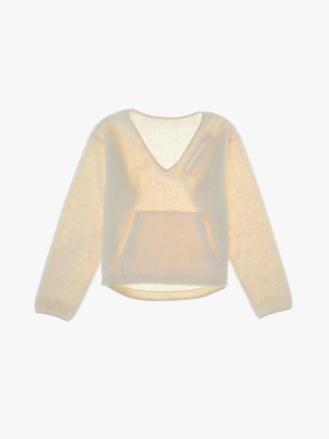 Helmut Lang V-NECK FLEECE SWEATER