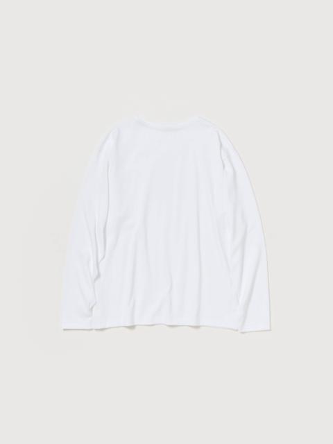 AURALEE LUSTER PLAITING BOAT-NECK L/S TEE