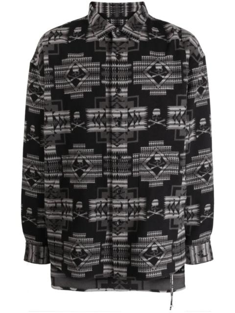 MASTERMIND WORLD Chimayo jacquard cotton shirt