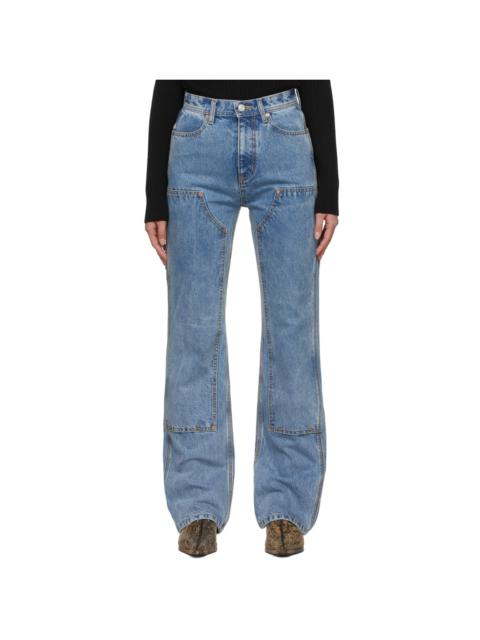 Andersson Bell SSENSE Exclusive Blue Jade Jeans