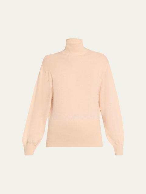 Loro Piana Camino Cashmere-Silk Turtleneck Sweater