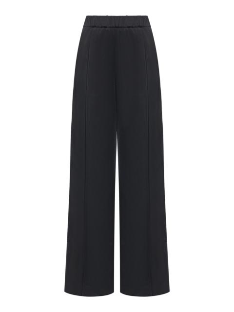 Jil Sander Pleated Wide-Leg Pants black