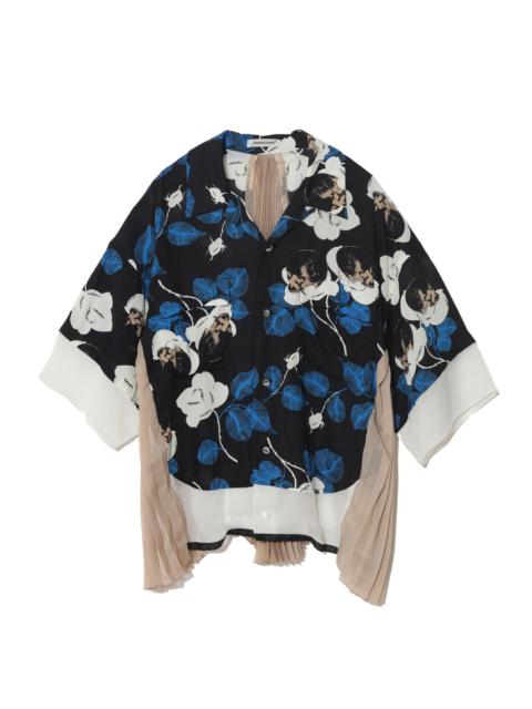 UNDERCOVER Printed Blouse With Pleat Inserts
