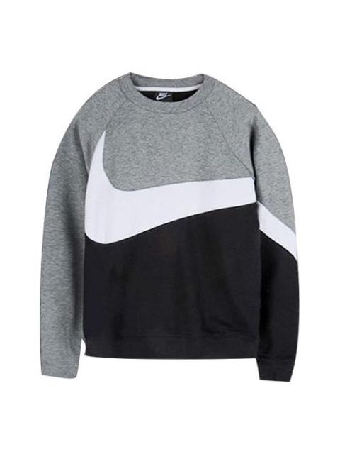 Nike Nike 큰 Swoosh 프랑스 Terry 'Grey/Black' AR3089-011