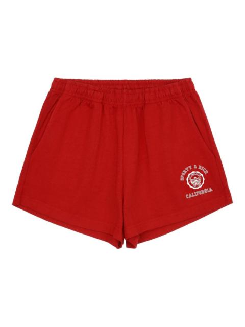 Sporty & Rich elasticated logo shorts