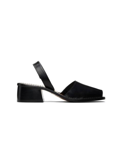 HEREU Black Altet Heeled Sandals