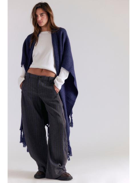 FREE PEOPLE Spotlight Herringbone Barrel Trousers