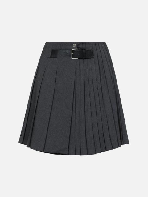 EVISU Asymmetric Fashion Fit Pleated Skirt