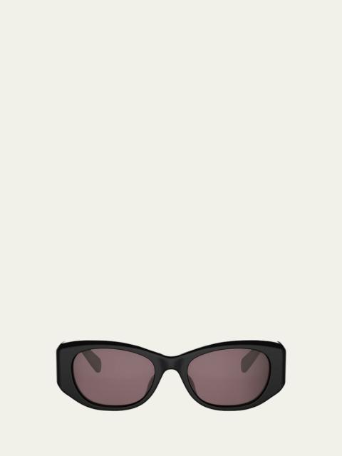 CELINE Celine 3 Dots Acetate Rectangular Sunglasses
