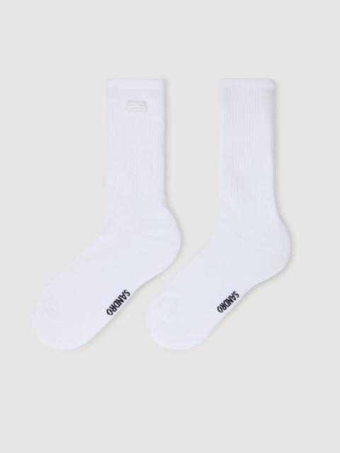 Sandro EMBROIDERED SOCKS