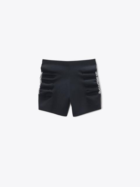 Alexander Wang ruched logo mini short