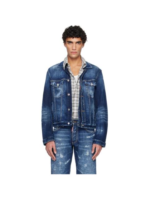 DSQUARED2 Navy Double Front Denim Jacket