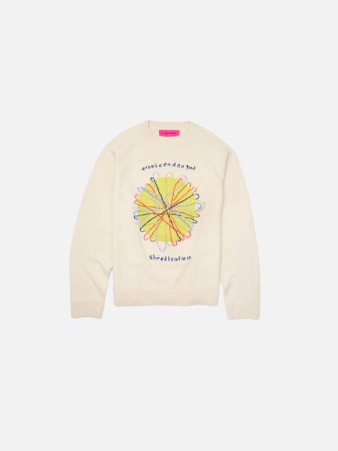 The Elder Statesman SHREDITATION RAGLAN CREW