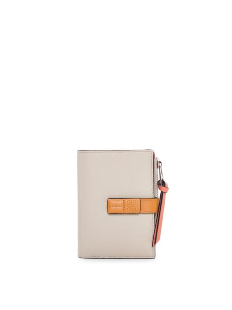 Loewe Slim zip bifold wallet in soft grained calfskin